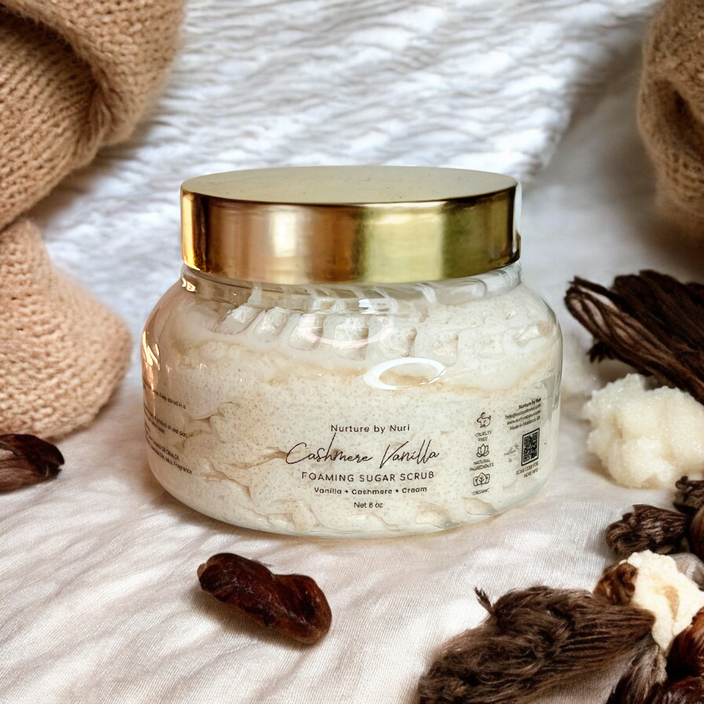 Cashmere Vanilla Foaming Sugar Scrub